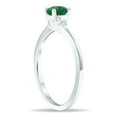 thumbnail image 3 of SZUL Women's Emerald and Diamond Tierra Ring in 10K White Gold, 3 of 5