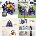 thumbnail image 4 of Jeiento 4 Piece Kids Backpack And Lunch Box Set for Elementary Boys Cartoon Space Print 17 Inch School Bag with Padded Straps, Includes Pencil Case & Bookmark, 4 of 7