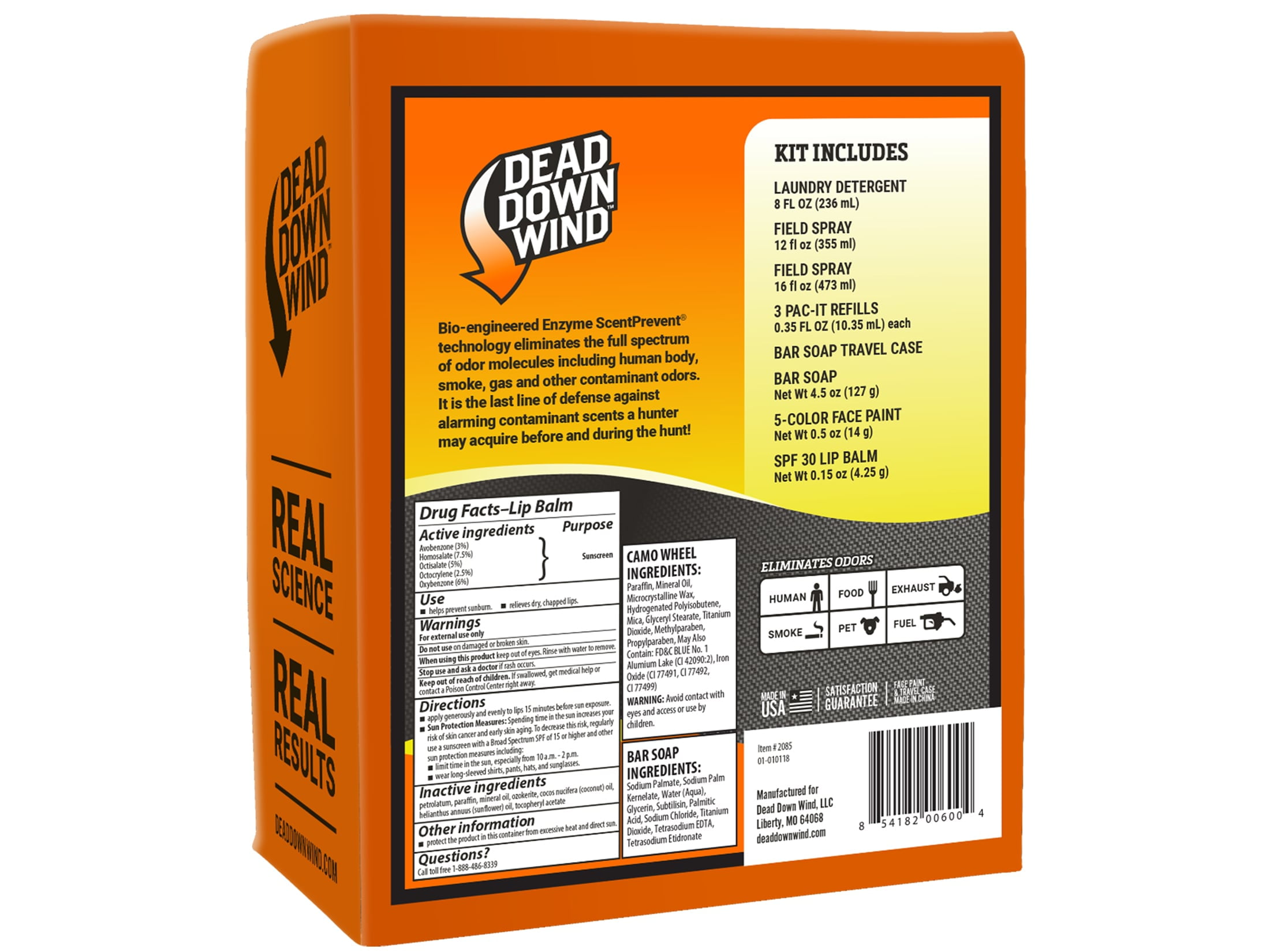Dead Down Wind 2085 Trophy Hunter Kit 64oz Field Spray 8oz Laundry