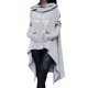 thumbnail image 1 of Gibobby Sudadera mujer, Sudadera con capucha para mujer, con dobladillo irregular, holgada, para (Gris,G), 1 of 5