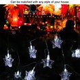 thumbnail image 3 of 20 LED Star Clip Light Decorative Lamp String for Bedroom Wedding Ceremony Party (White), 3 of 10