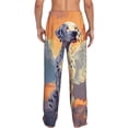 thumbnail image 2 of Bixox Men's Colorful Cloud Spotted Dog Patterned Pajama Pants with Pockets Lounge Clothes for Home, 2 of 5