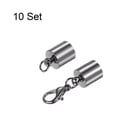 thumbnail image 3 of 10uds Cordón Extremo Tapa 7.5mm ID Unique Bargains Negro para Bricolaje Pulseras Collares, 3 of 5