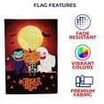 thumbnail image 5 of America Forever Halloween Trick or Treat Garden Flag 12.5 x 18 inch Ghost, Vampire Double Sided Halloween Flag for Outside, Holiday Yard Outdoor, 5 of 7