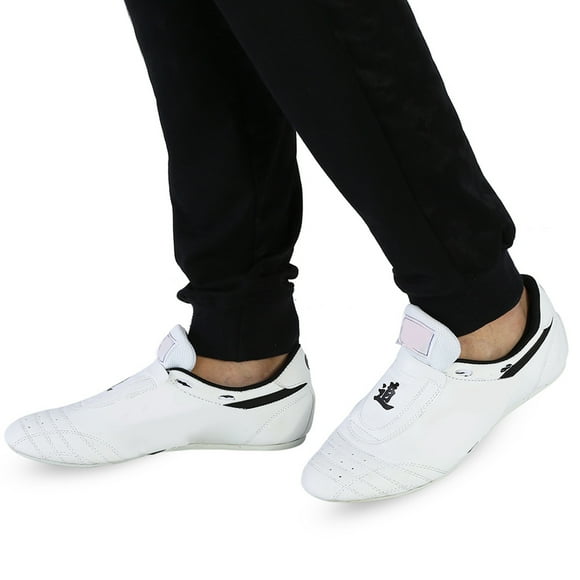 Martial Arts Shoes, 1 Pair Multiple Sizes PU Karate, Martial Training Shoes Taekwondo Shoes, Boxing Kung Fu Taichi Shoes with Storage Bag for Men, Women and Children's Sports Use