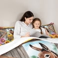 thumbnail image 5 of Homewish Funny Farm Donkey Queen Comforter Set, Cartoon Rustic Sunflower Bedding Sets, Teens Kids Boys Girls Bedding Comforter Set, Breathable Home Decor, 3-Piece, 5 of 8