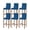 Blue, variant on Red White Plaid Bar Stool Covers Set of 6, Modern Farmhouse Buffalo Check Gingham Stretch Washable Bar Chair Covers with Backs, Removable Pub Counter Height Chair Cover for Kitchen Dining Room Cafe