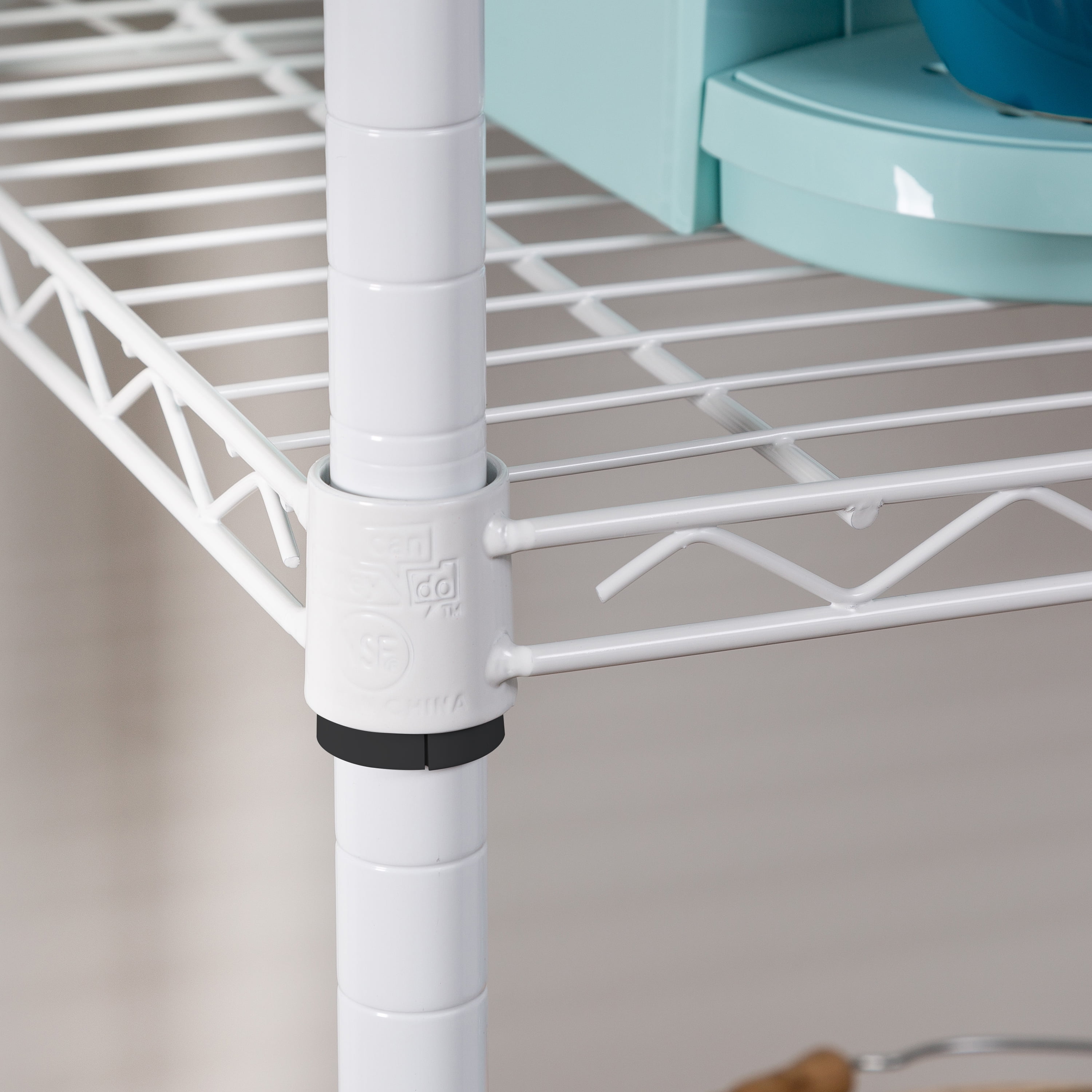 Honey-Can-Do 5-Tier Heavy-Duty Adjustable Shelving Unit With 350-lb Shelf Capacity, White,Shelves & Shelf Units White,Steel