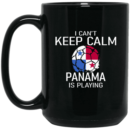 Panama Soccer Fan Coffee Mug 15oz – I Can’t Keep Calm Panamanian Is Playing, Soccer Lover Gift, Ceramic Cup For Game Day