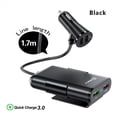 thumbnail image 2 of Cargador de Coche de 4 Puertos USB 40W 8A QC3.0 para Laptop Smartphone (Negro), 2 of 5