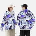 thumbnail image 4 of Lsque Butterflies UPF 50+ Lightweight Sun Protection Men's Women's Long Sleeve Shirt, Hoodie Performance -Small, 4 of 9
