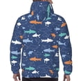 thumbnail image 5 of Hoodies for Men - Cute Shark Stars Blue Long Sleeve Comfrt Men'S Fashion Hoodies & Sweatshirts, Sweatshirts for Men Hoodies Pullover Clothing Clothes with Pouch, 5 of 7