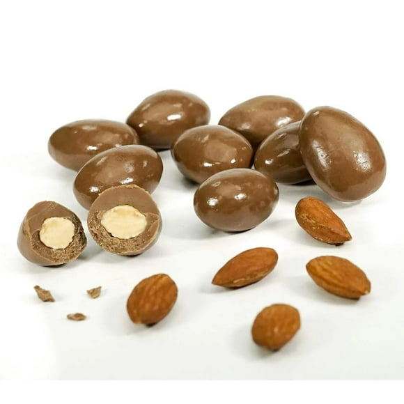 Andy Anand Sugar Free Milk Chocolate California Almonds, Gourmet Treat, No Artificial Colors or Flavors, Amazingly Delicious, Traditional Recipe Ideal Gift for Women, Men and Kids Gift Boxed (1 lb)