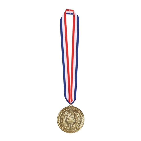 Beistle Gold Medal with Ribbon (Case of 12)