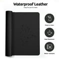thumbnail image 3 of Leather Desk Mat, Desktop mat, Waterproof Mat for Desktop, Keyboard and Mouse, Leather Mouse Pad Protector Office Home, 80*40cm - black, 3 of 5