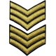 thumbnail image 2 of Parche bordado del ejército de EE. UU. - Rango de sargento - se coserá en el hombro (2 piezas), 2 of 5