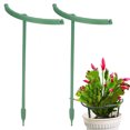 12 Sets Plastic Half Round Plant Support Stakes for Indoor Outdoor ...
