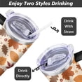 thumbnail image 5 of Autumn Maple Leaf 40 OZ Tumbler Cup with Lid and Straw Gifts for Mom Friend Sister Grandma, 5 of 7