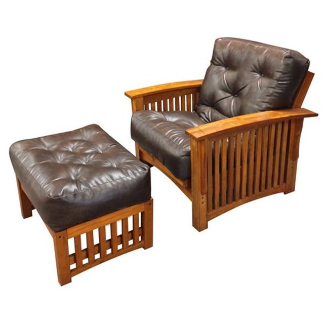 Gold Bond 604 4 in. All Cotton Chair Microfiber Futon Mattress, Tan