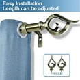 thumbnail image 2 of Urbanest Flame Single Curtain Rod and Hardware Set, 2 of 6