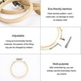 thumbnail image 3 of SUTENGDA 10 Pieces 4 Inches Embroidery Hoop Set Wooden Round Bamboo Circle Cross Stitch Frame Hoop Ring for Embroidery，Cross Stitch and Art Craft Handy Sewing and Home Ornaments, 3 of 7