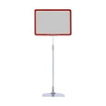 thumbnail image 1 of GUOOL Adjustable Sign Holder Poster Stand Heavy Duty Floor Sign Stand Holder Sign Rack Red, 1 of 9
