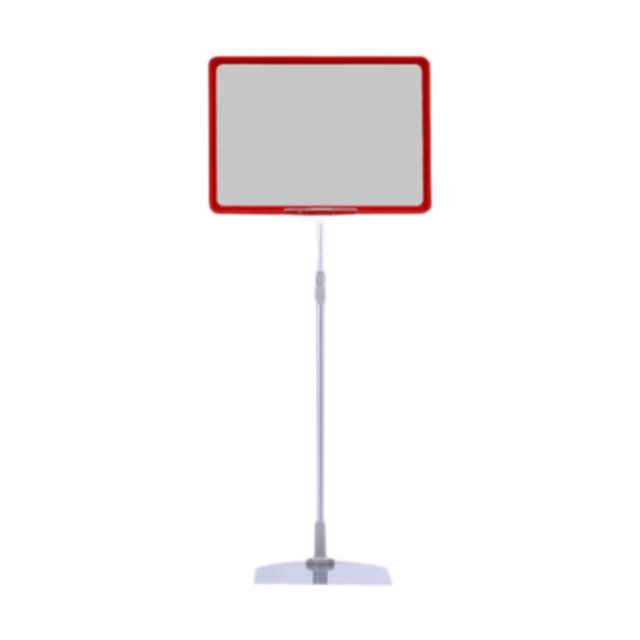 GUOOL Adjustable Sign Holder Poster Stand Heavy Duty Floor Sign Stand Holder Sign Rack Red