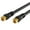 Black, variant on RG6 Dual-Shield Coax Cable 50ft F-Type Male Ext, Indoor/Outdoor, for HDTV/Cable/Sat/Antenna A/V, Black (Cables Direct Online)