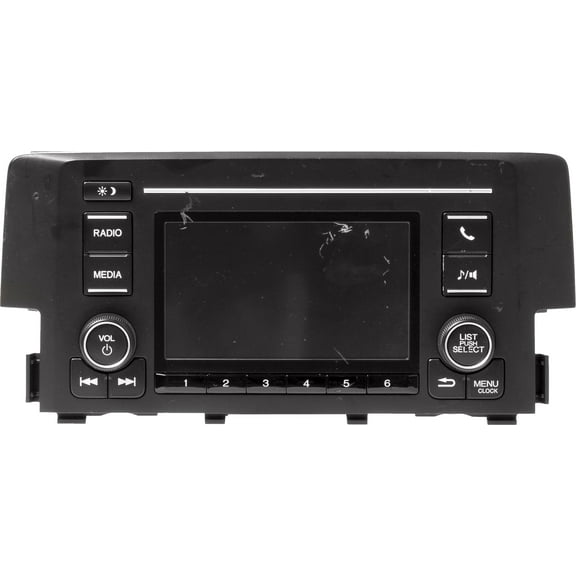 Restored 2018 Honda Civic AMFM Radio Receiver Bluetooth Media Player Model ID 39100TBAA21 (Refurbished)