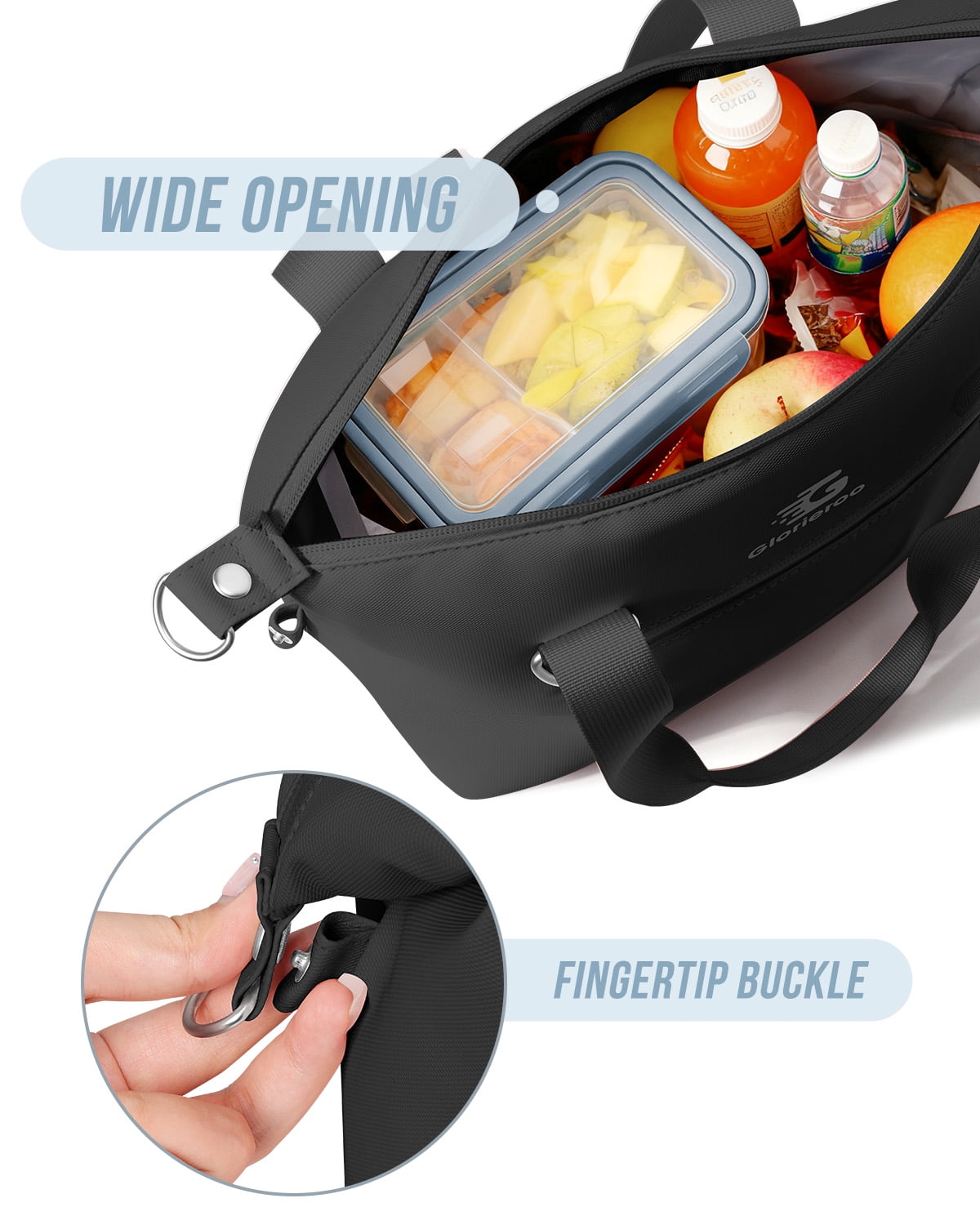 Pastel Lunch Box Women | Insulated Waterproof Leakproof Lunch Bag Cooler | Adjustable Strap | BPA-Free