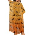 thumbnail image 4 of HELLHERO Polyester Long Kimono Swimsuit Cover Up for Beach Loose Half Sleeve Spiderweb Halloween, 4 of 6