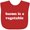 Red, variant on Inktastic Bacon Is A Vegetable Boys or Girls Baby Bib