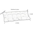 thumbnail image 3 of RSH Décor Indoor Outdoor 2” Tufted Bench Cushion with Ties (60” x 18” x 2”), Beach Access Calypso, 3 of 6