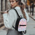 thumbnail image 3 of HELLHERO Easter Bunny & Egg Pattern Lightweight Mini Backpack, Practical Travel Rucksack with Zipper Closure for Dating Hiking, 3 of 8