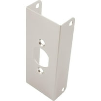 Door Reinforcer, 4-1/2 Inches, Fits 1-3/4" Thick Doors, Satin Nickel by Stone Harbor Hardware