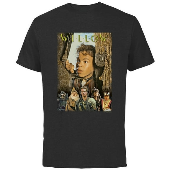 Lucasfilm Willow Movie The Magic Lies Within - Short Sleeve Cotton T-Shirt for Adults - Customized-Black