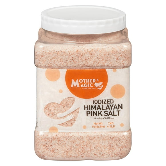 MOTHER'S MAGIC IODIZED HIMALAYAN PINK SALT 2KG, 2KG, Fine