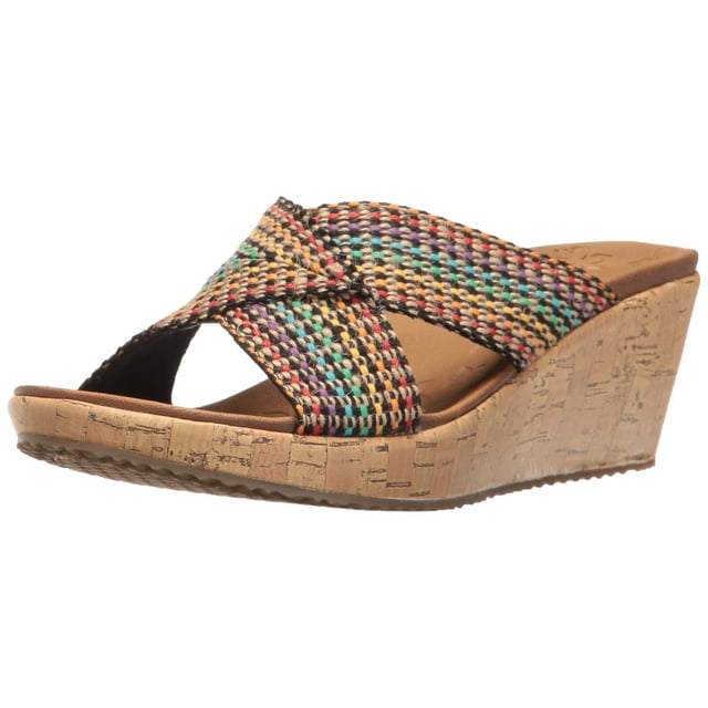 Skechers Beverlee-Delighted Multi Color Womens Wedges Size 9.5M