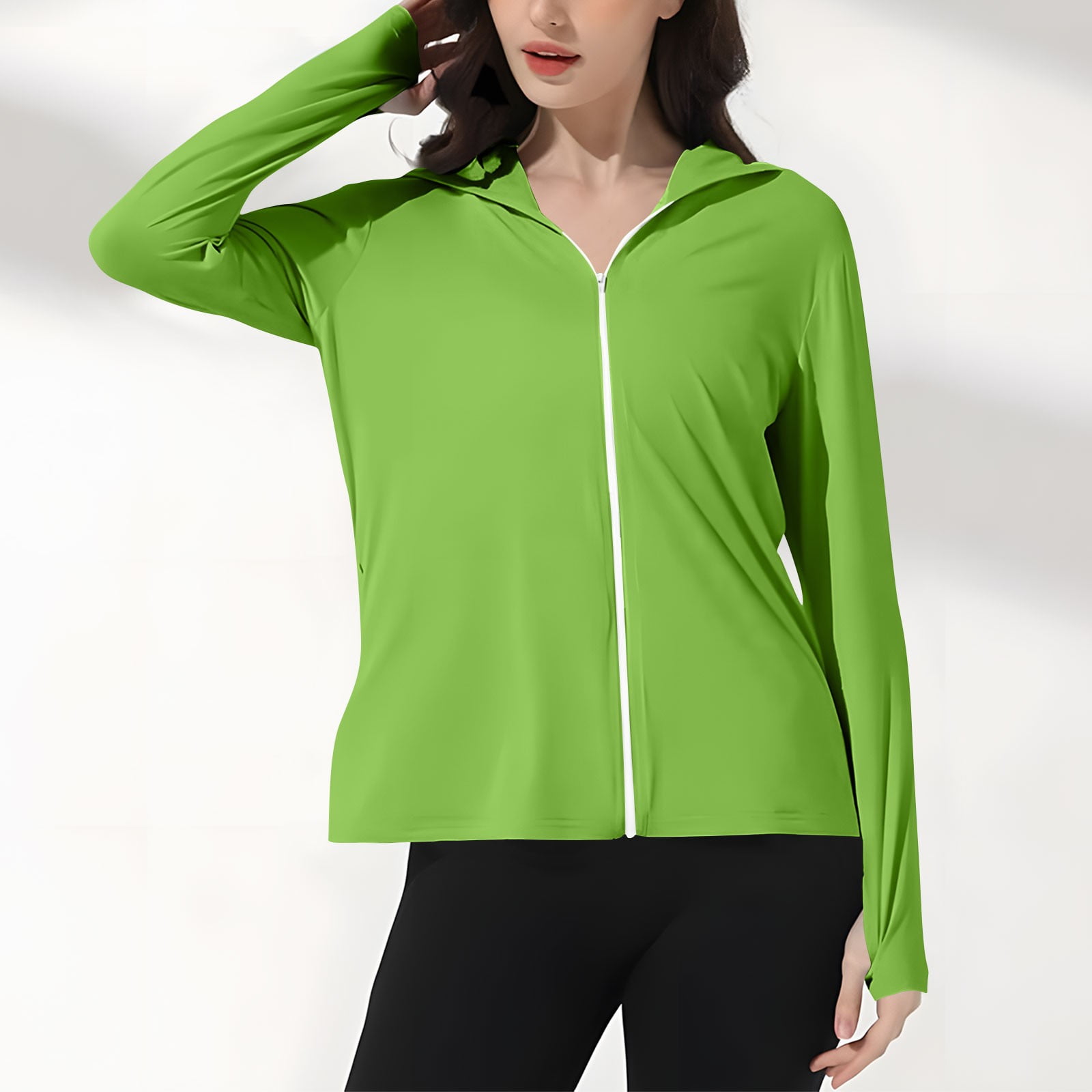 Spf Gloves Women Women's Hooded Fishing Shirt With Face Mask