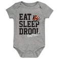 thumbnail image 3 of Newborn & Infant Black/Orange/Heather Gray Cincinnati Bengals Three-Pack Eat, Sleep & Drool Retro Bodysuit Set, 3 of 4
