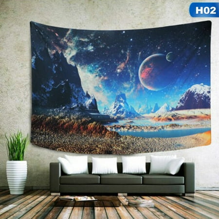 TURNTABLE LAB US Stock Wave Starry Sky Tapestry Room Wall Hanging Mandala Tapestry Home