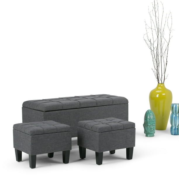 Walmart hot deals today has the lowest price deal for 30″ better homes and gardens faux. wyndenhall lancaster 44 inch wide contemporary rectangle storage ottoman