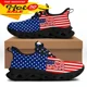 thumbnail image 1 of Zapatos de diseño con banderas del mundo para hombre, calzado informal de primavera para exteriores, zapatillas antideslizantes para caminar, zapatillas planas transpirables, 1 of 6
