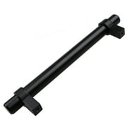 GLIDERITE HARDWARE GlideRite 5 in. Center European Style Solid Steel Bar Pulls, Matte Black, Pack of 10