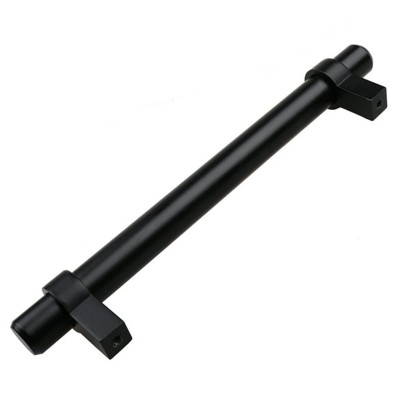 GlideRite 5 in. Center European Style Solid Steel Bar Pulls, Matte Black, Pack of 10
