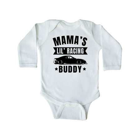 

Inktastic Mamas Lil Racing Buddy Gift Baby Boy or Baby Girl Long Sleeve Bodysuit