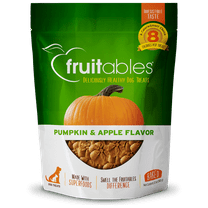 Fruitables Baked Dog Treats – Pumpkin and Apple – Dry Biscuit – 12oz