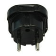 thumbnail image 3 of HQRP 2-Pack Adaptor 3 Pin United Kingdom into 2 Pin European Travel Plug Socket Adapters, 3 of 3