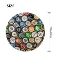 thumbnail image 3 of Disketp Beer Caps Small Mouse Pad 7.9x7.9 Inches,Washable Round Mousepad For Office Laptop Computer,Non-Slip Rubber Base Mouse Pads For Wireless Mouse, 3 of 9