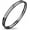 Black - Grooved, variant on Womens Girls Stainless Steel CZ Cubic Zirconia Stone Hinged Lock Hollow Cuff Band Bangle Bracelet, Silver